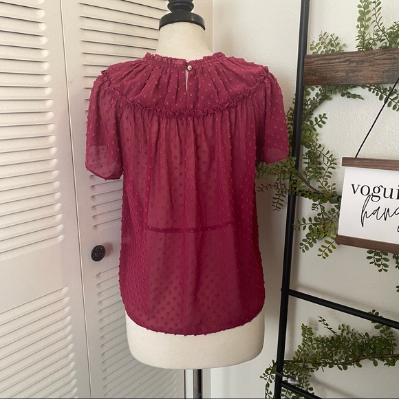 J. Crew|S|Magenta Short Sleeve Blouse - Picture 3 of 8